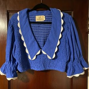 Blue Fashion Brand Company crop top